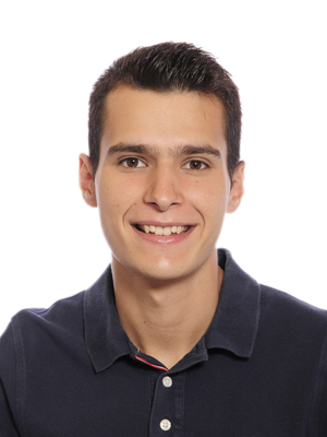 Photo: Profile picture of student Juan Pedro Díaz Martinez, black shirt, short dark hair